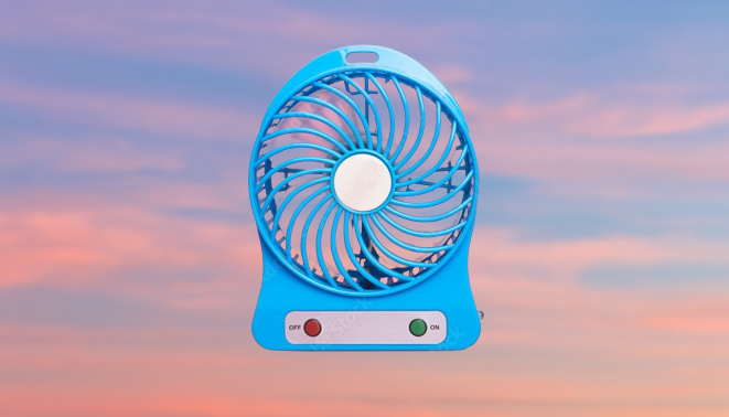 A portable mini fan.